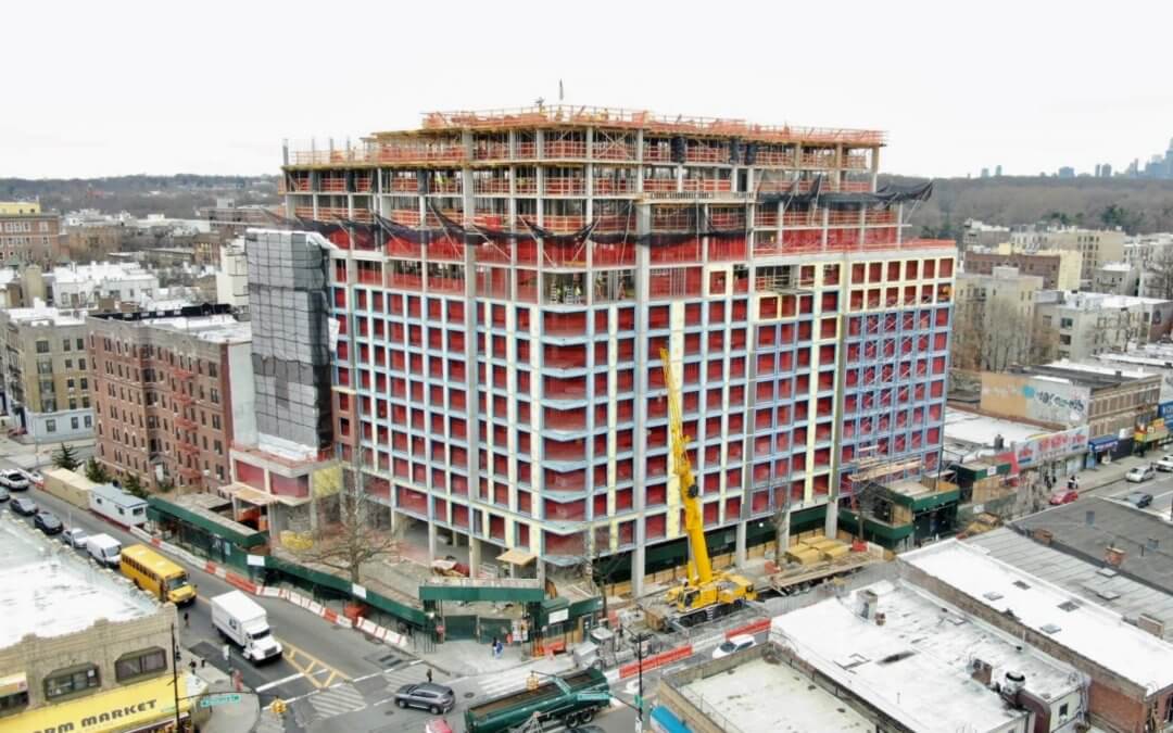 Caton Flats Tops Out Ahead Of Schedule At 800 Flatbush Avenue In Flatbush, Brooklyn